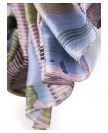 Палантин Женский SN40-FL.ABSTRAITE/ROSE.CLAIR